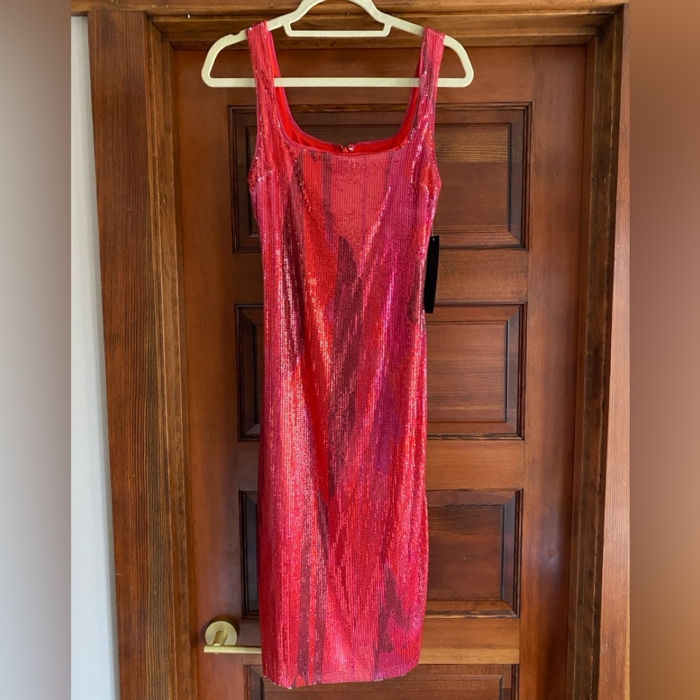 NEW Rachel Roy Red Sparkle Dress